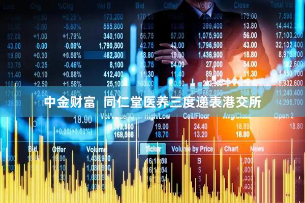 中金财富  同仁堂医养三度递表港交所